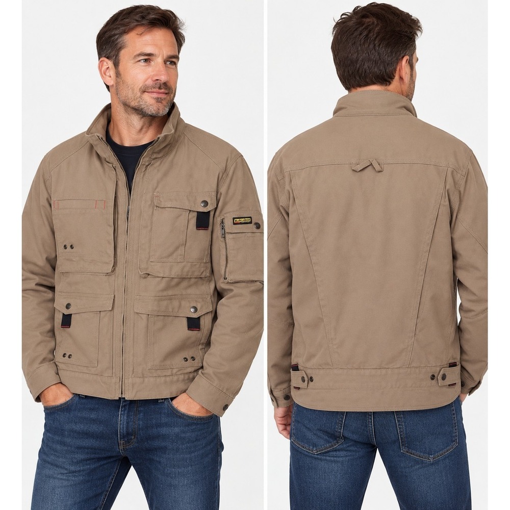 Blaklader Workwear Jacket (Tan) Insulated Workwear Vintage